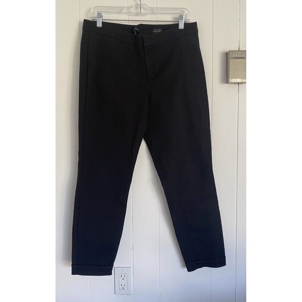 Saks Fifth Avenue Women’s Size 12 Longuer Cheville Black Straight Leg Pant‎
